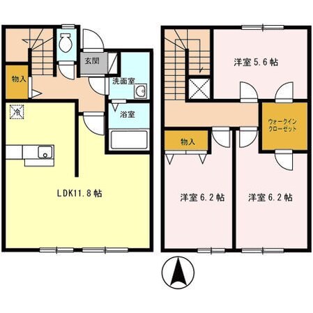 グランデ吹上の物件間取画像